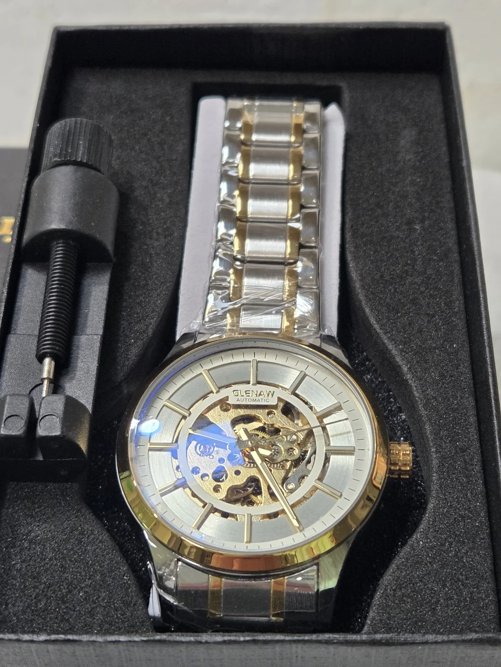 Fully Automatic Glenaw Open Heart mens Watch